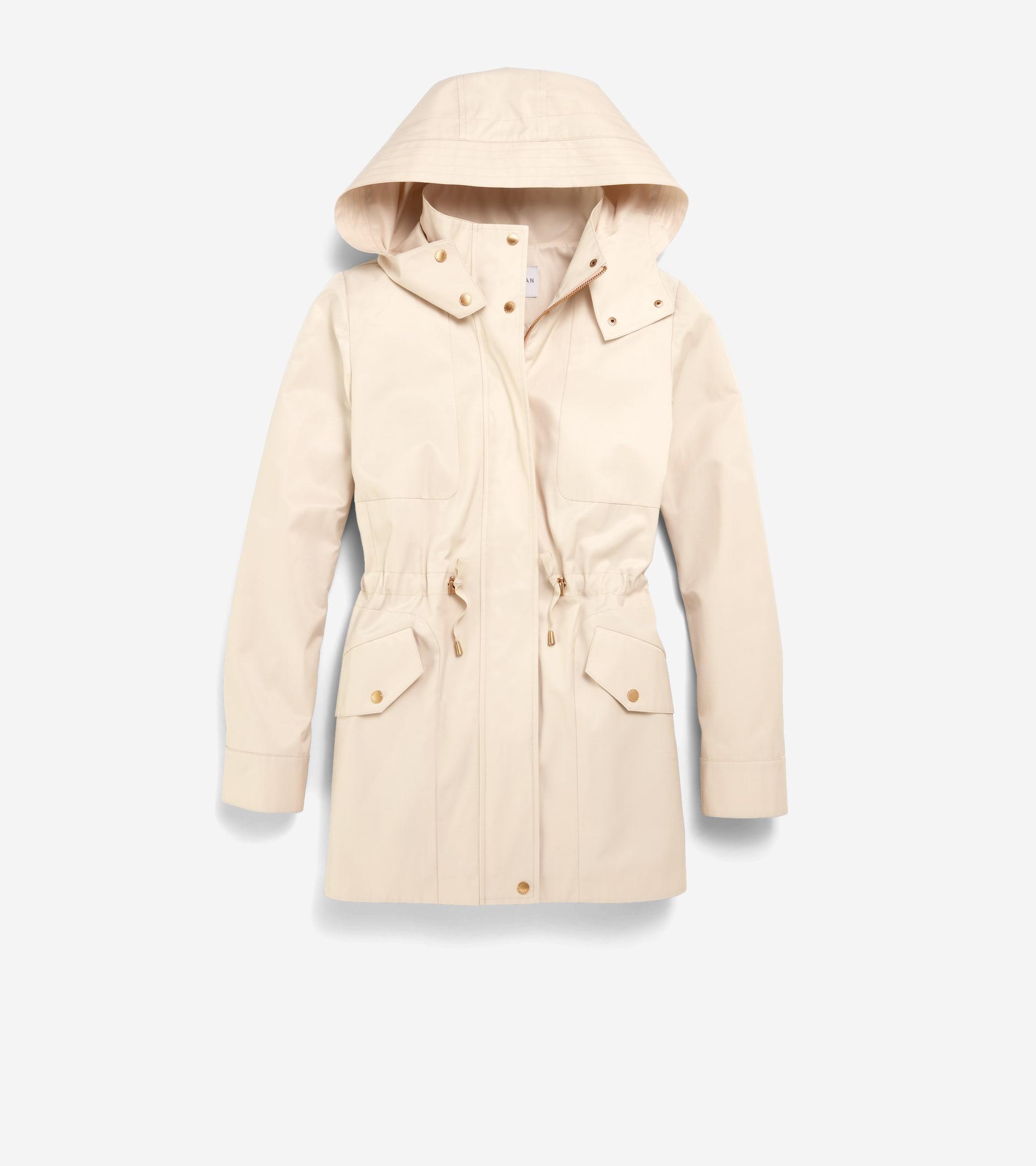 Cole Haan Womens Lightweight Travel Jacket - Beige Size XL Product Image