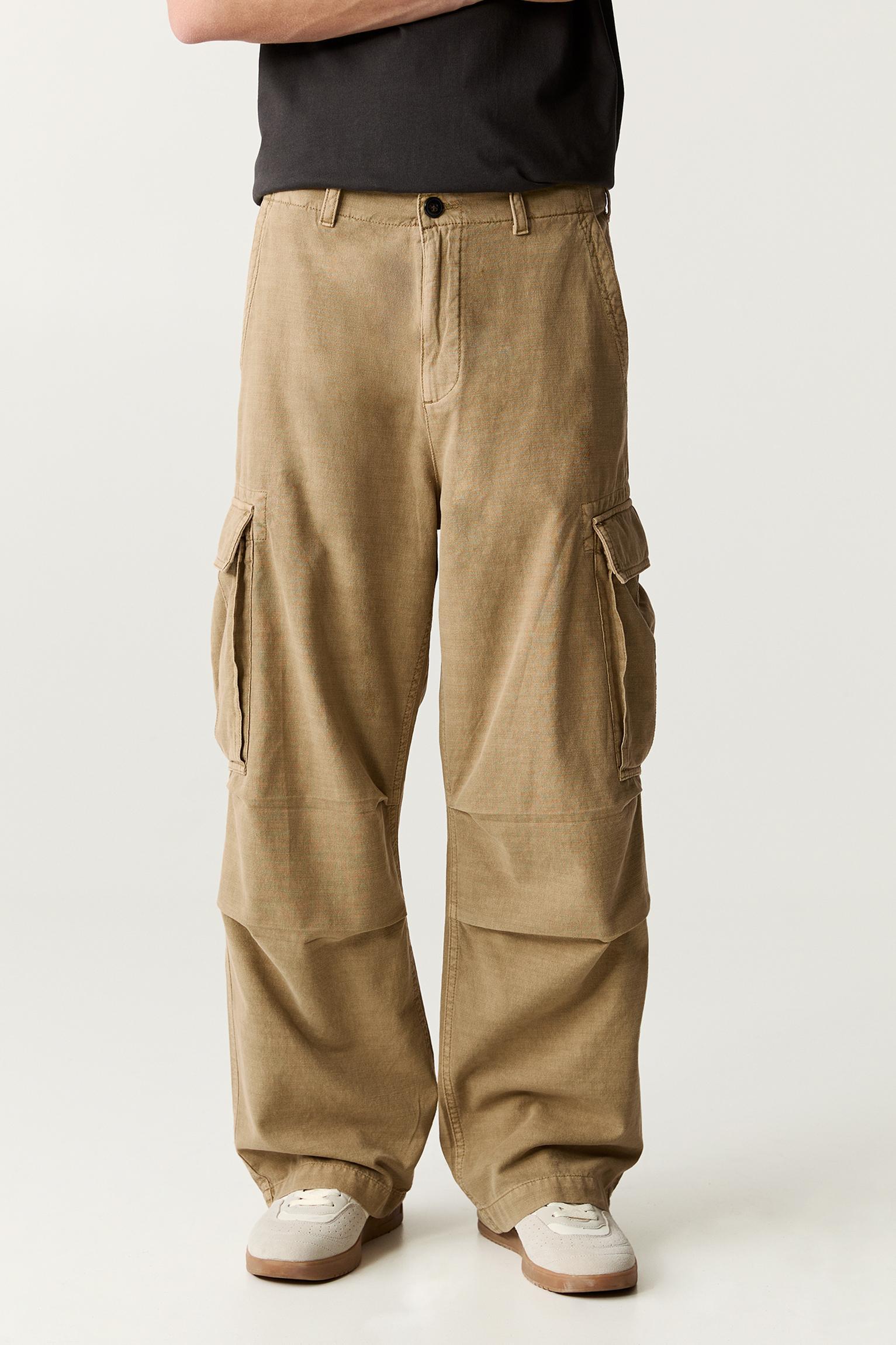 Washed baggy cargo pants Product Image