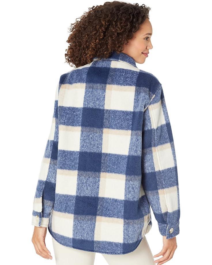 Women's Blank NYC Plaid Shirt Jacket in Keep Rolling Product Image