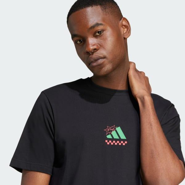 Men's adidas Lounge Pizza Graphic Sportswear Tee, Size: XL, Off White Product Image