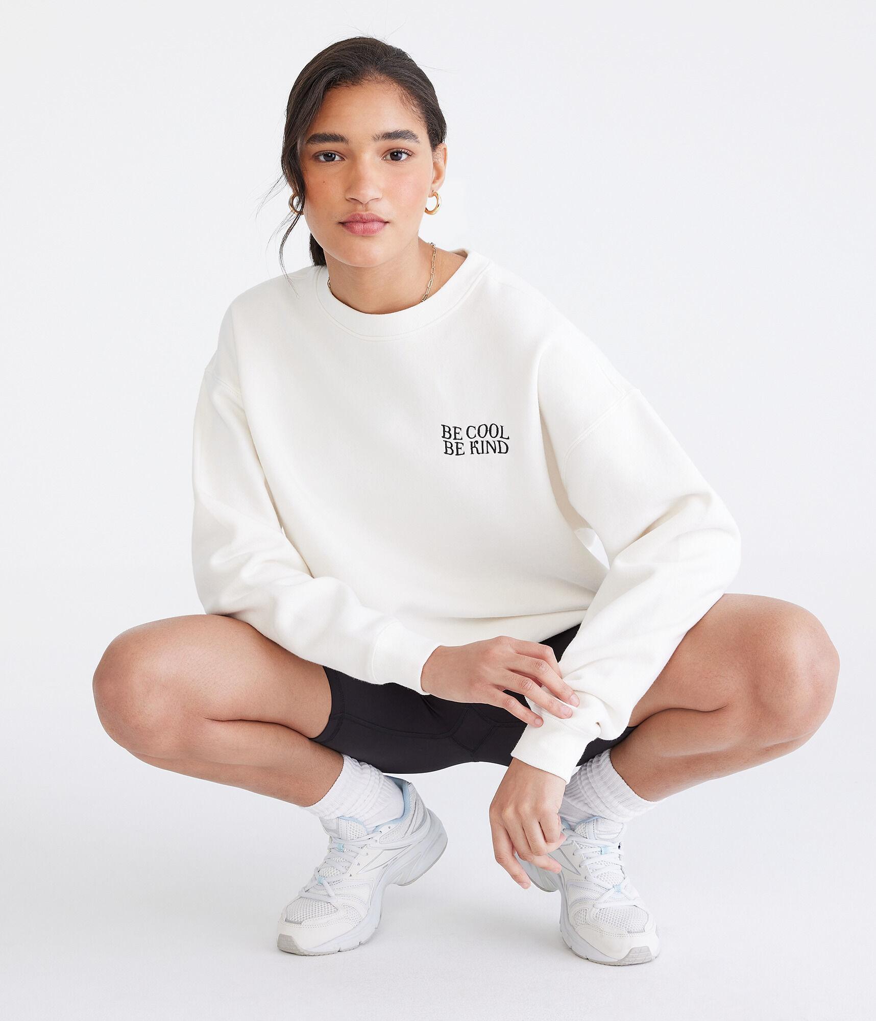 Be Cool Be Kind Oversized Crew Sweatshirt Product Image