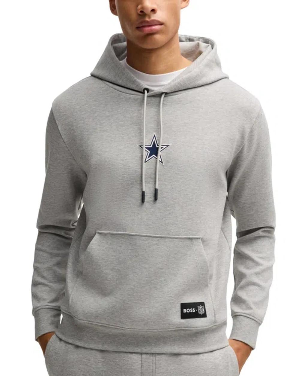 Unisex Hugo Boss Navy Dallas Cowboys Woodson Tri-Blend Hoodie, Adult Unisex, Size: Small, Blue Product Image