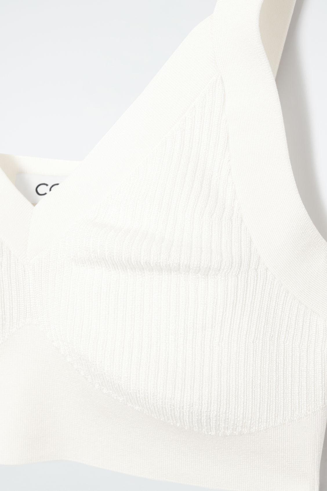RIBBED-KNIT BRALETTE Product Image