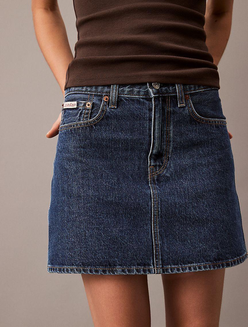 Denim Mini Skirt Product Image