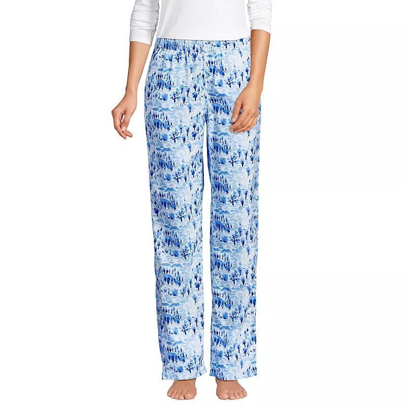 Womens Lands End Womens Flannel Pajama Pants Product Image