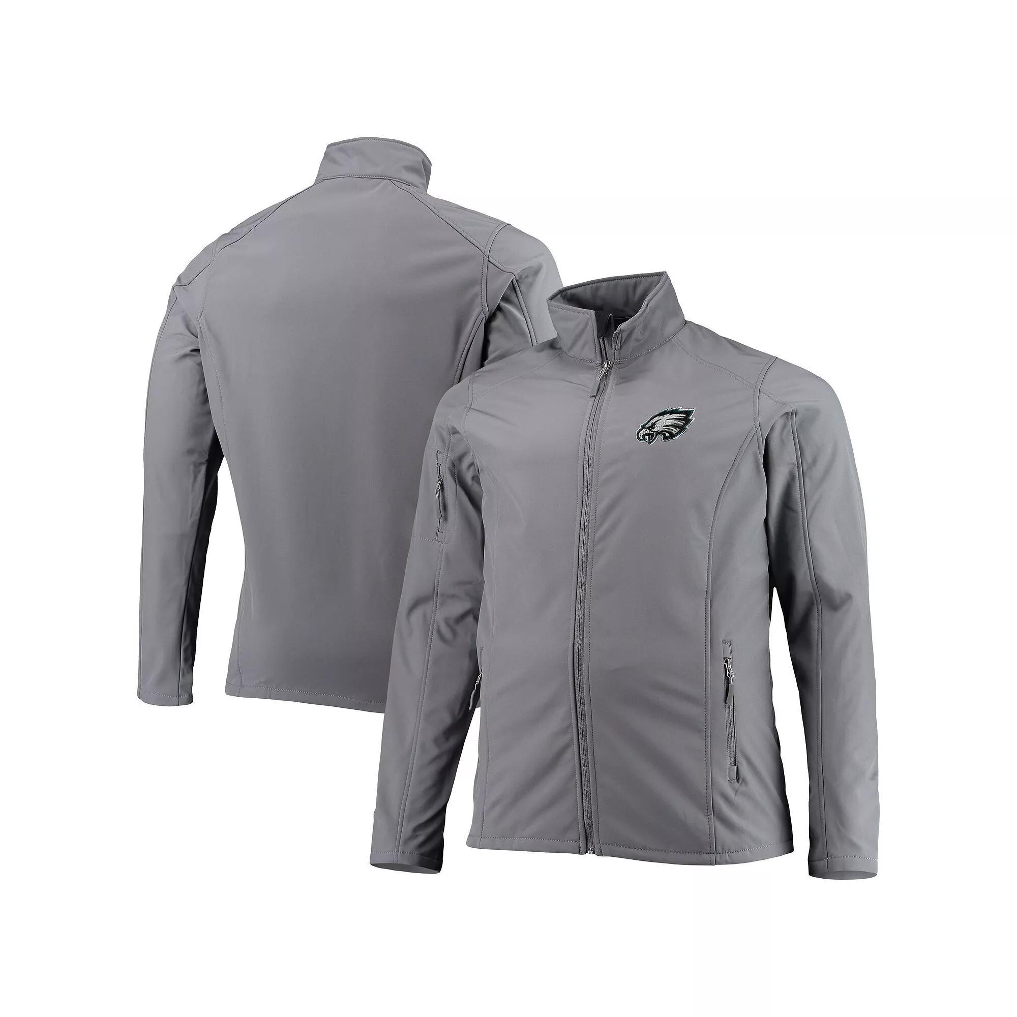 Men's Dunbrooke Charcoal Philadelphia Eagles Big & Tall Sonoma Softshell Full-Zip Jacket, Size: 2XLT, Dark G Product Image