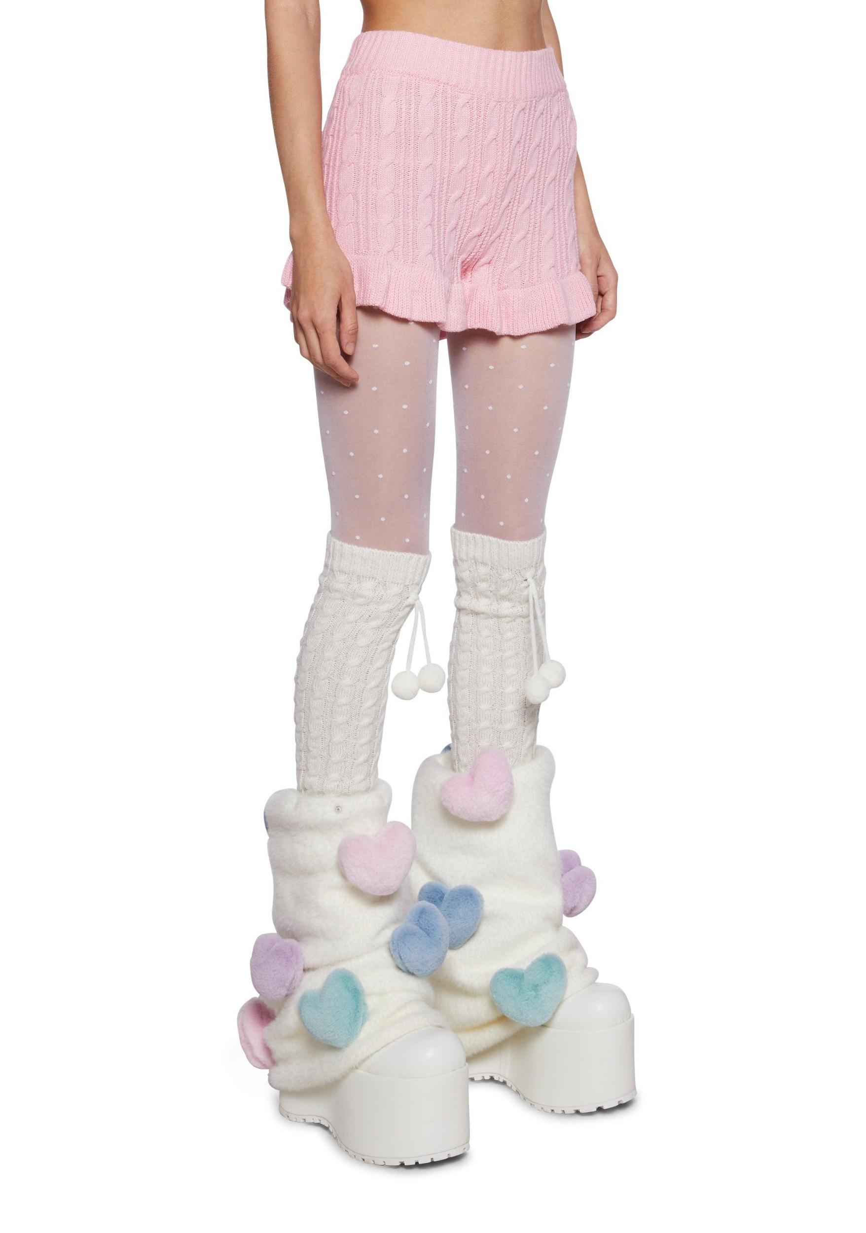Cozy Snowfall Knit Shorts Baby Product Image