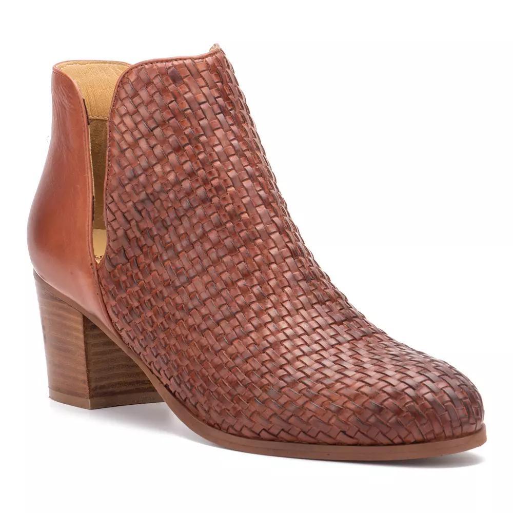 Vintage Foundry Co. Skyler Womens Leather Ankle Boots Red Product Image