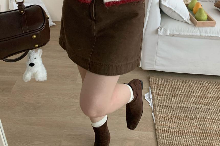 Contrast Trim Button-Up Cardigan Product Image