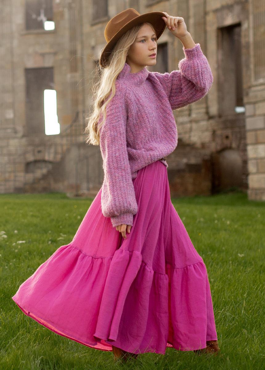 Annabel Skirt in Mulberry Girls Product Image