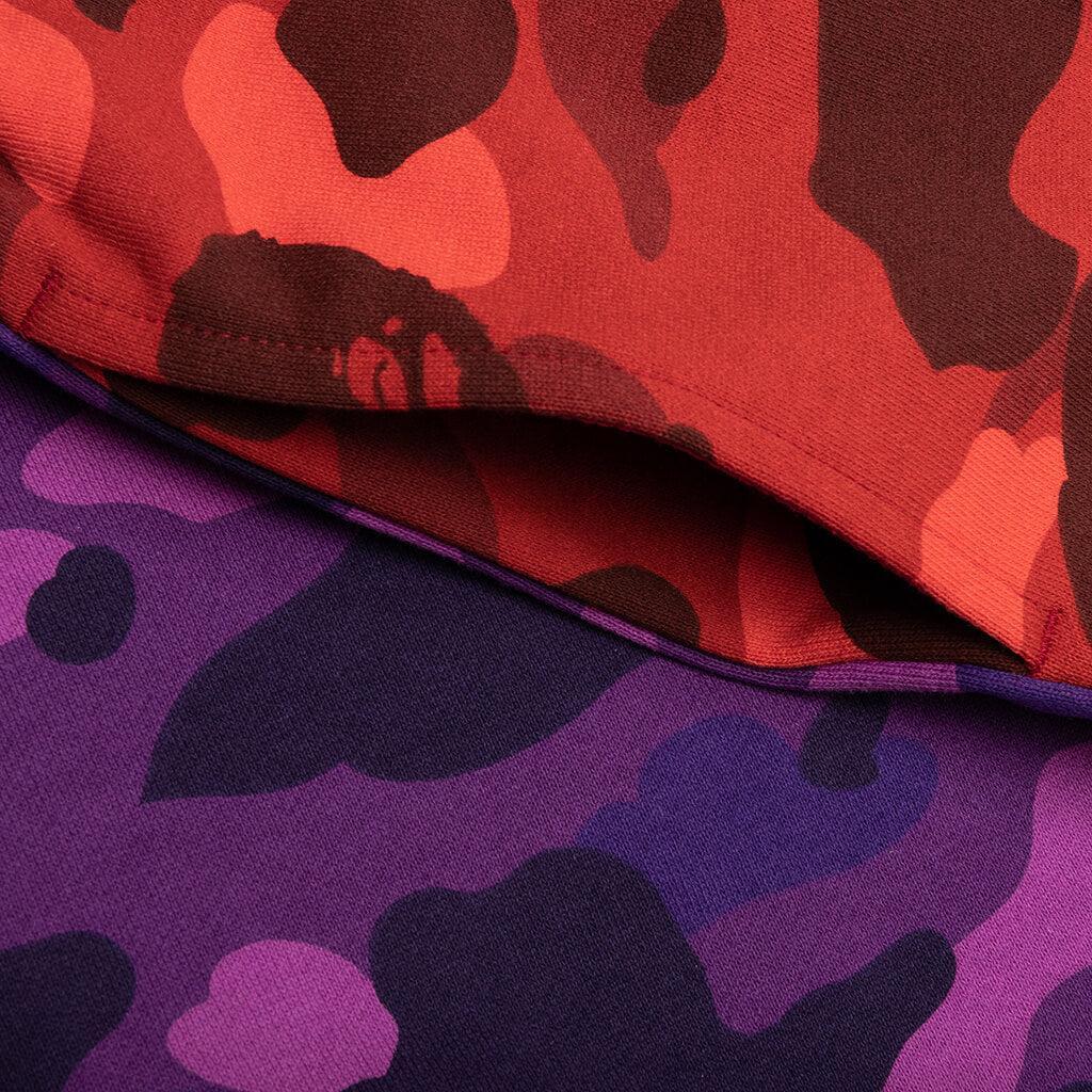 Crazy Camo Shark Sweat Shorts - Red Male Product Image