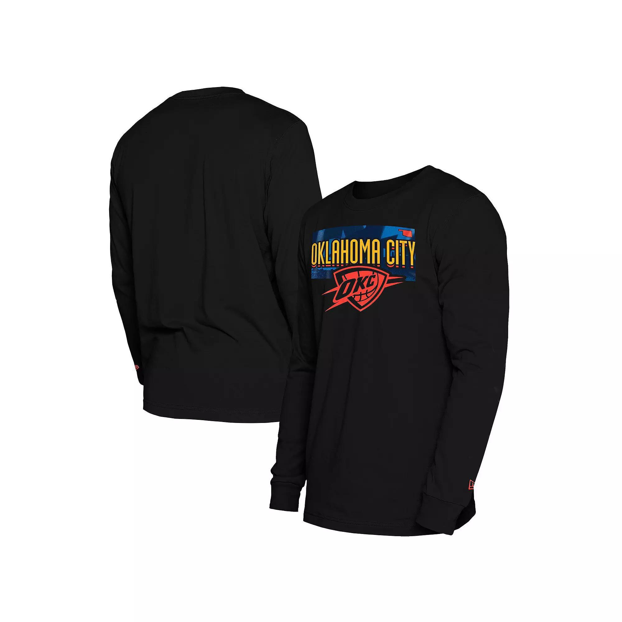 Mens New Era Oklahoma City Thunder 2024/25 City Edition Long Sleeve T-Shirt Product Image