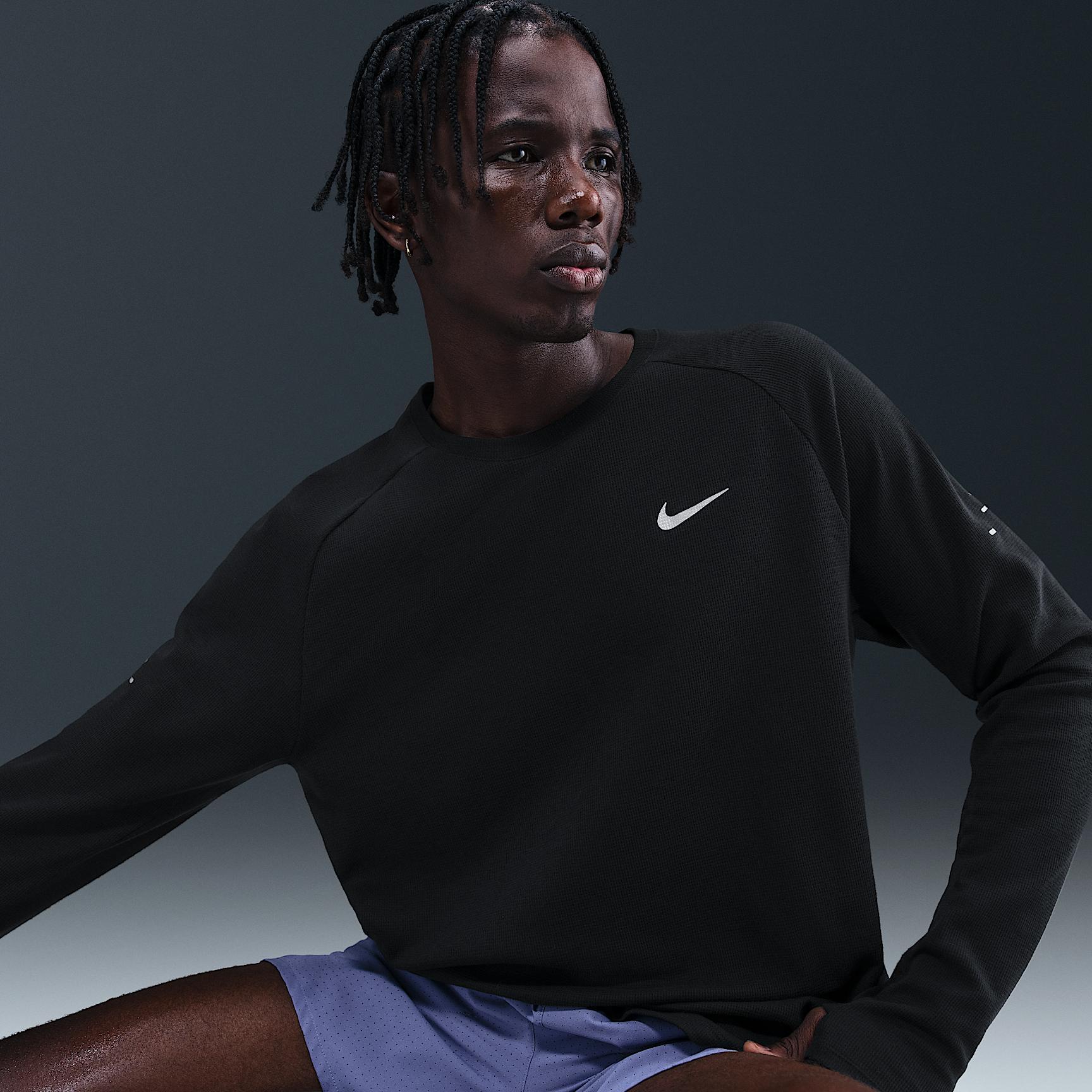 Nike Men's Stride Dri-FIT Running Waffle Crew Product Image