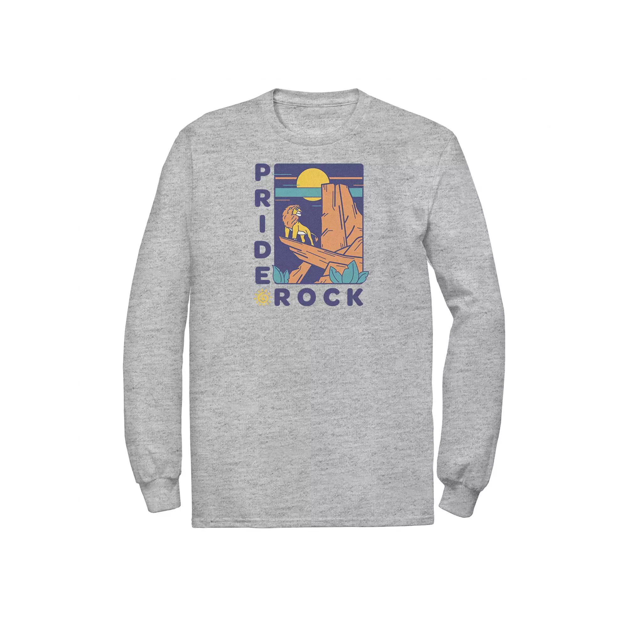 Disney's The Lion King Simba Pride Rock Men's Simple Text Tee, Size: Large, Athletic Grey Product Image