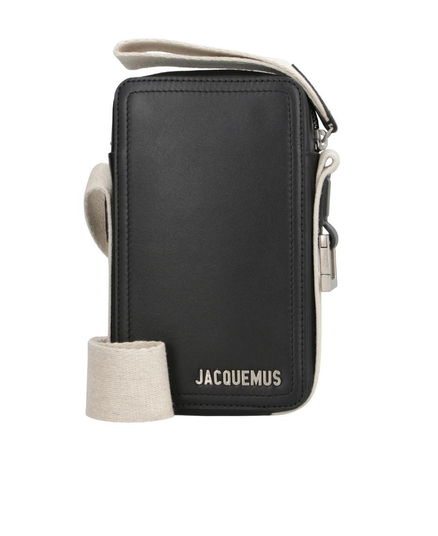 JACQUEMUS Le Cuerda Vertical Messenger Bag In Black Product Image