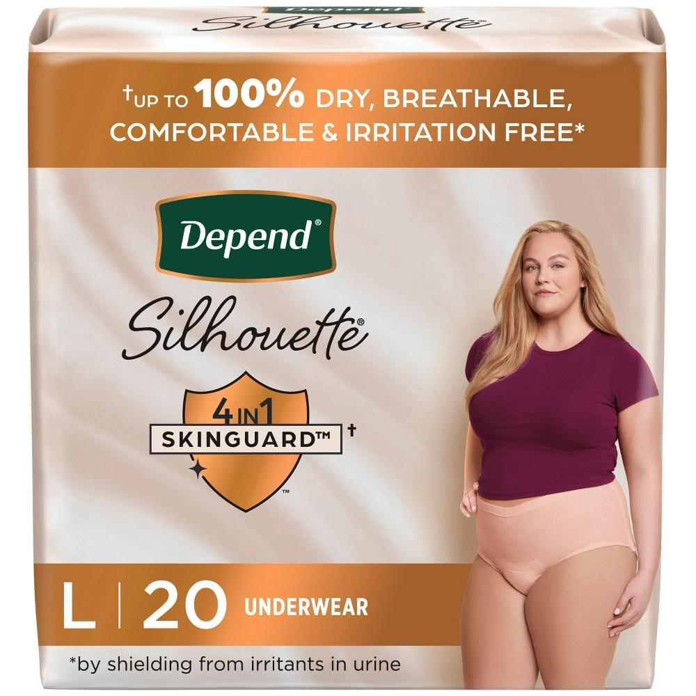 Depend Silhouette Incontinence & Postpartum Underwear for Women - Maximum Absorbency Product Image