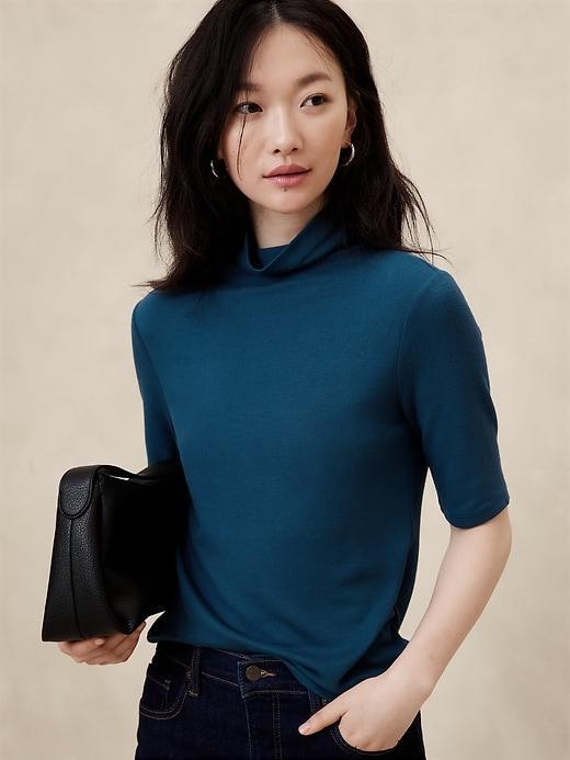 Soft Luxe Turtleneck Top Product Image