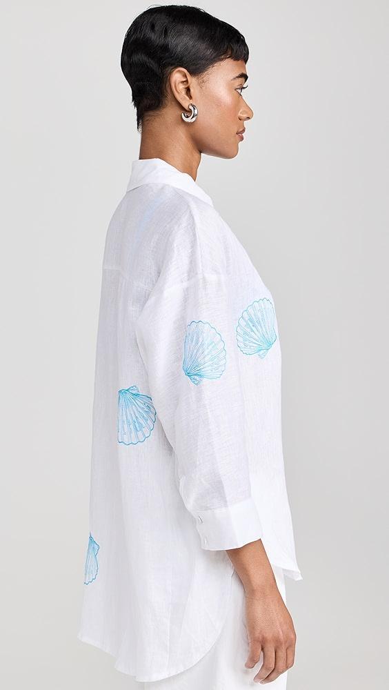Little Lies Shell Embroidery Shirt | Shopbop Product Image