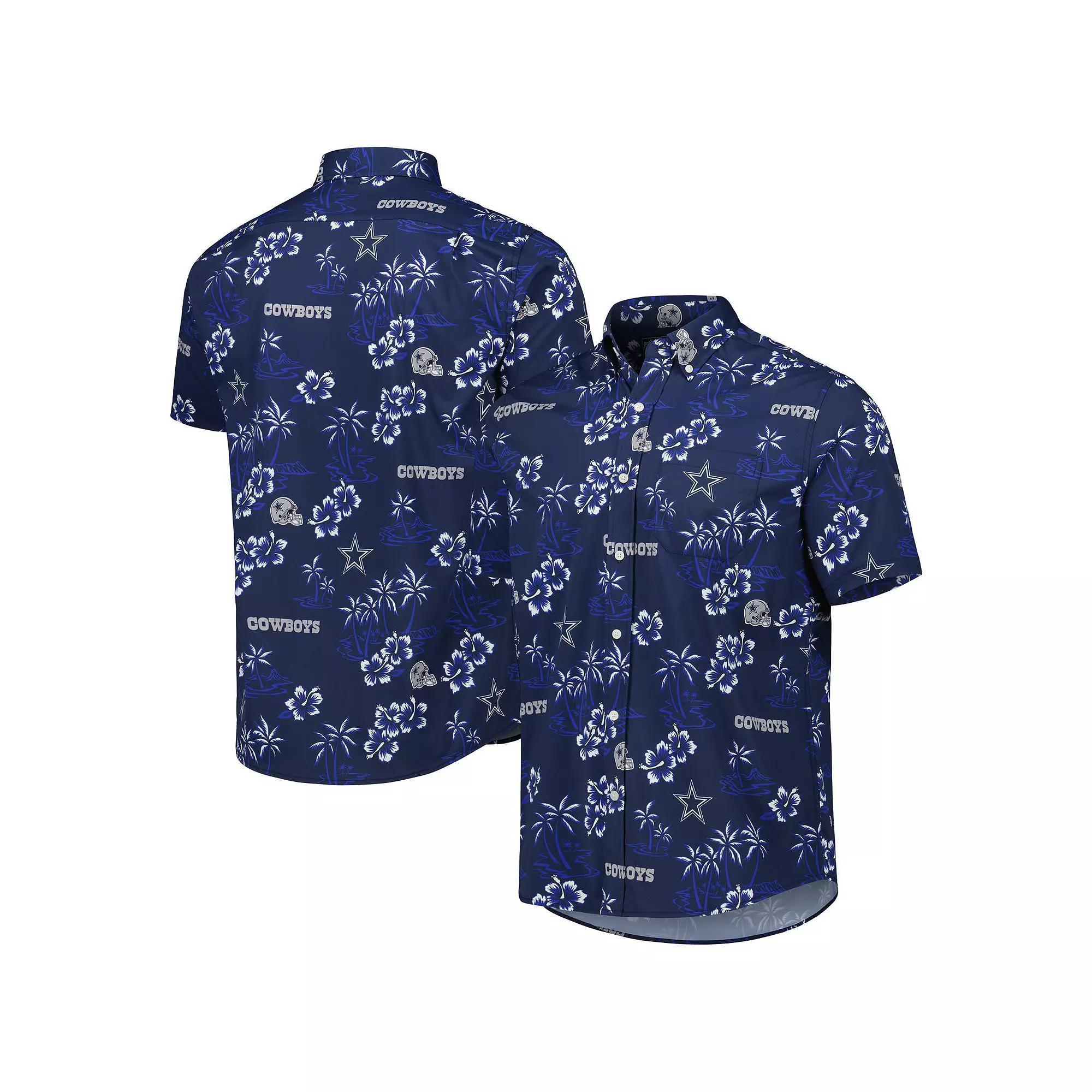 Men's Reyn Spooner Navy Dallas Cowboys Kekai Button-Up Shirt, Size: Medium, Blue Product Image