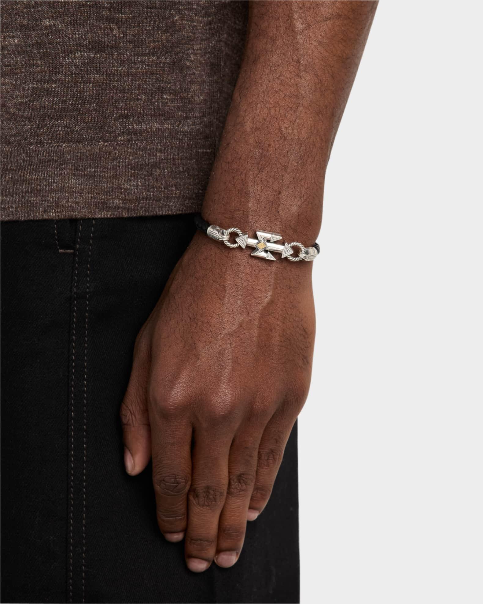 Mens Hydra Leather Bracelet Product Image