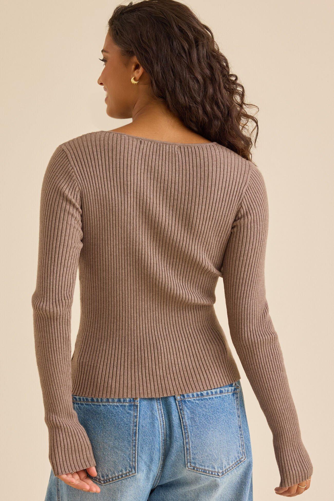 Merida Ribbed Button-up Cardigan Product Image