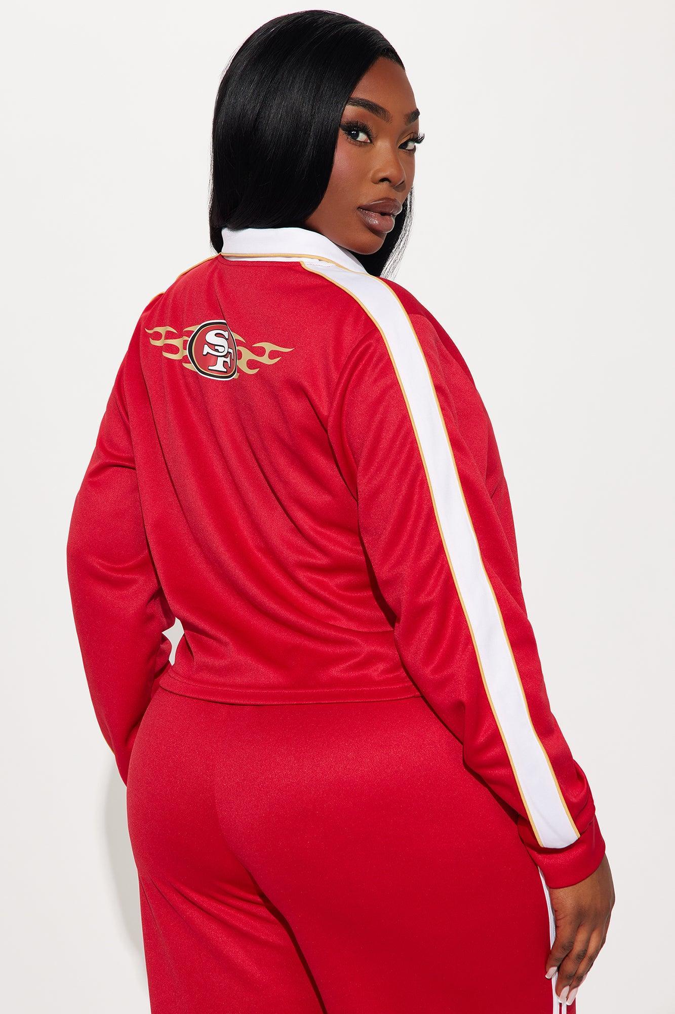 49ers Nation Zip Up Track Jacket - Red Product Image