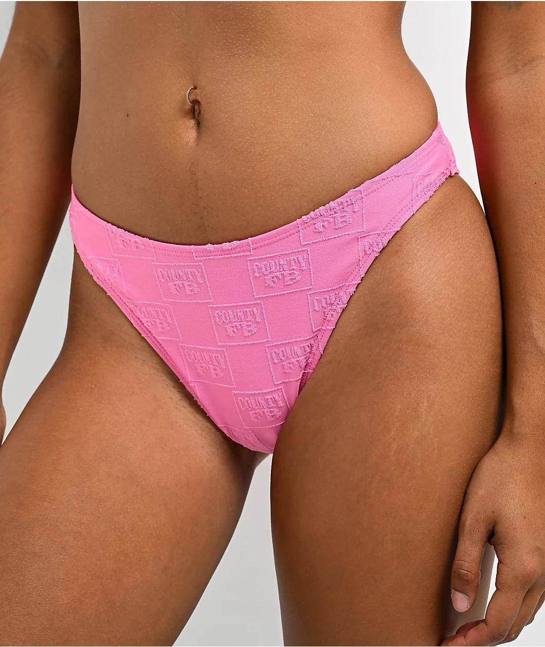 FB County OG Logo Pink Bikini Bottom Product Image
