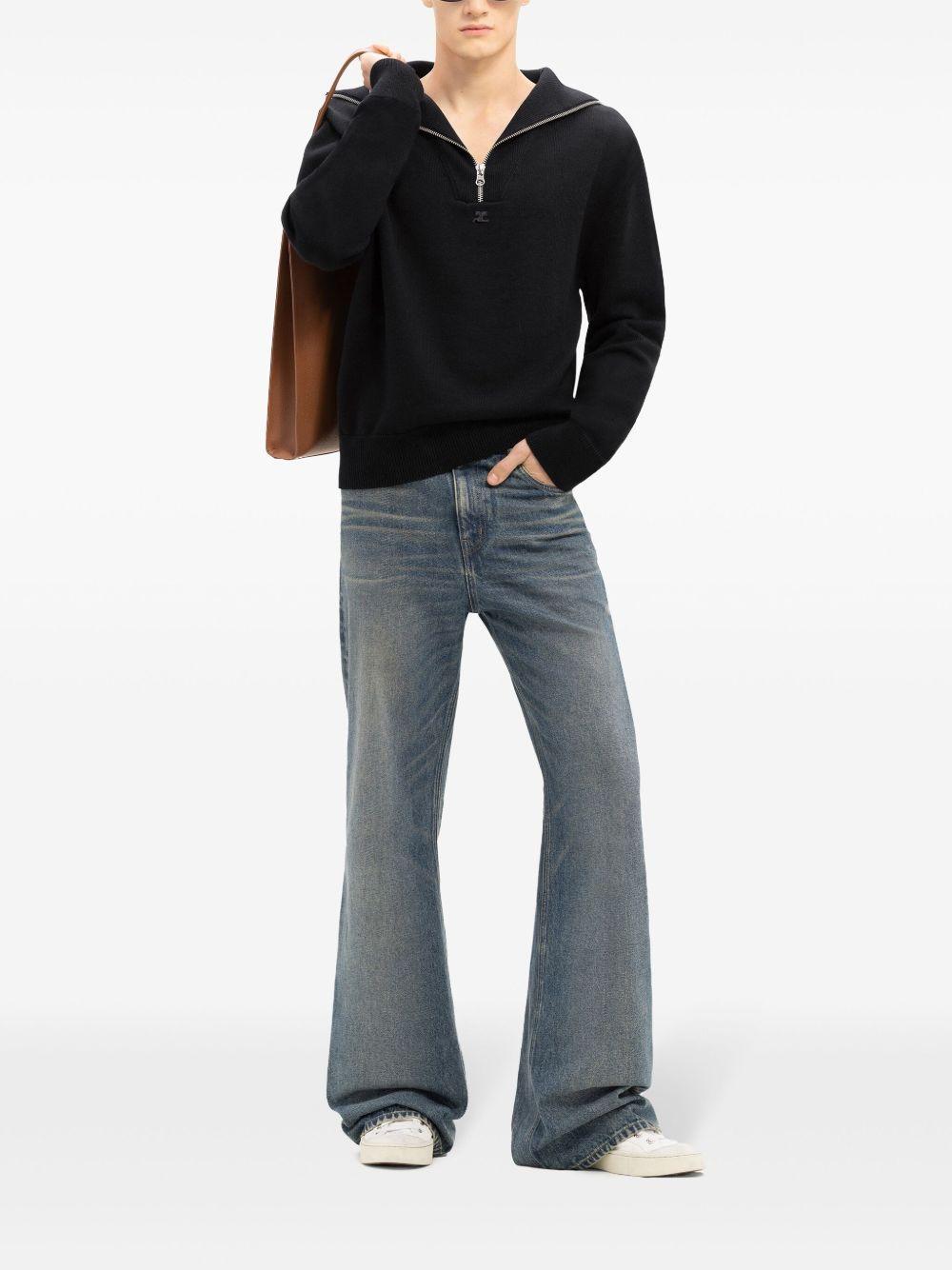 trucker wool sweater Product Image