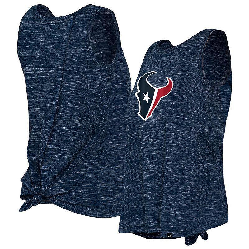 Women's New Era Black Las Vegas Raiders Space Dye Tie-Back Tank Top, Size: XS, Lvr Black Product Image