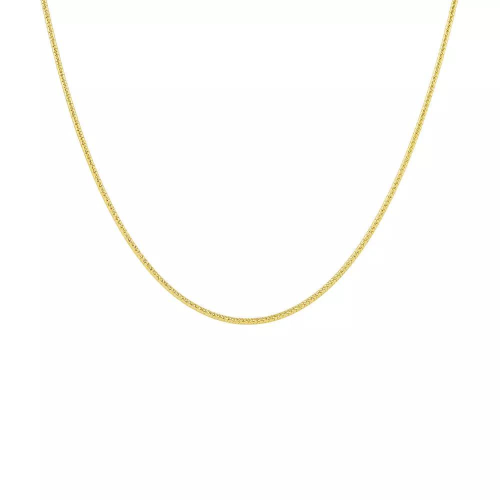 PRIMROSE 24k Gold Over Silver Snake Chain Necklace, Women's, Size: 16", Gold Tone Product Image