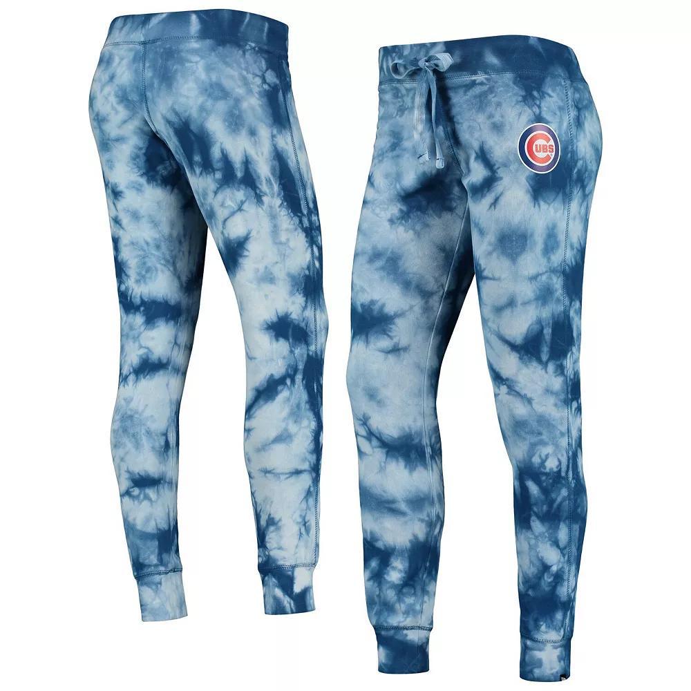 Women's New Era Royal Chicago Cubs Tie-Dye Jogger Pants, Size: 2XL, Blue Product Image