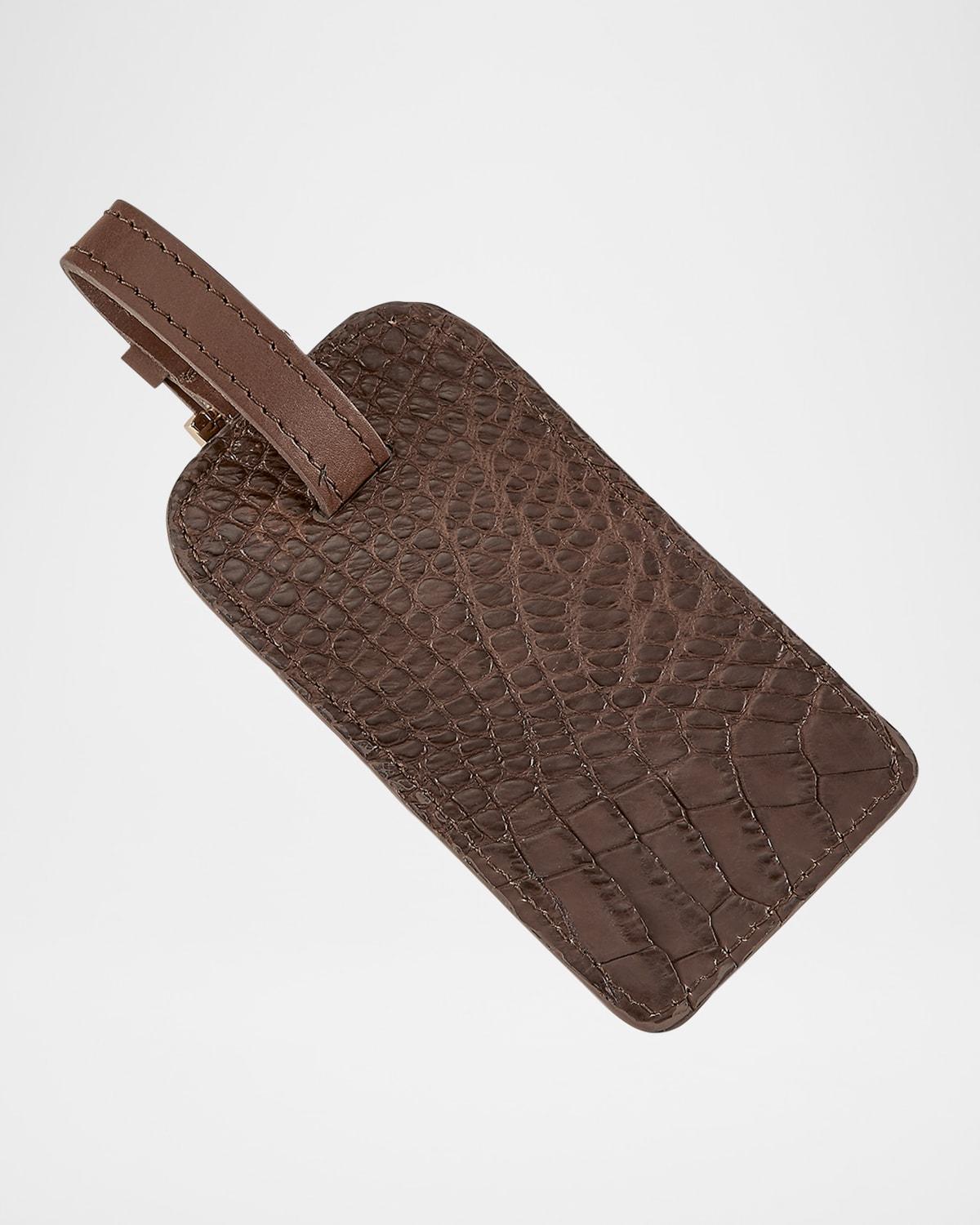 Mens Genuine Alligator Luggage Tag Product Image