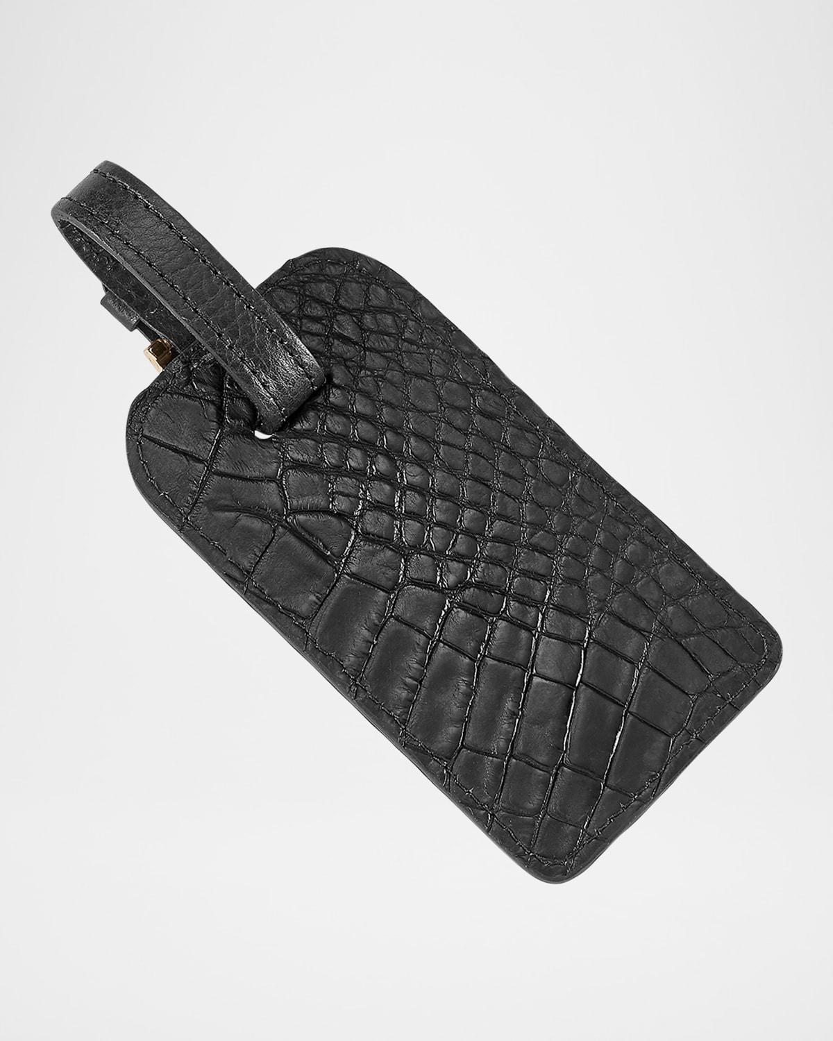 Mens Genuine Alligator Luggage Tag Product Image