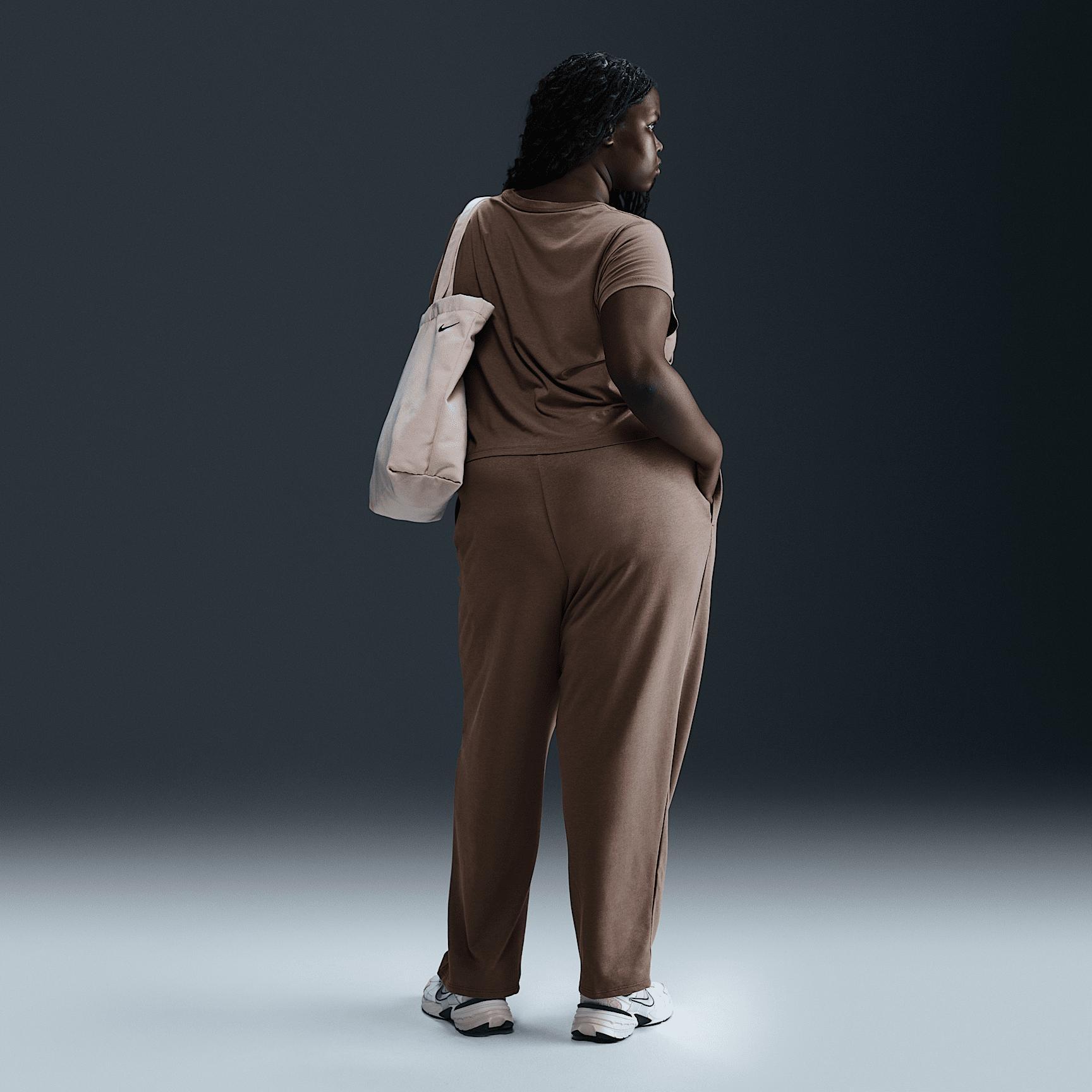 Nike Sportswear Chill Terry Women's Mid-Rise French Terry Open-Hem Sweatpants (Plus Size) Product Image