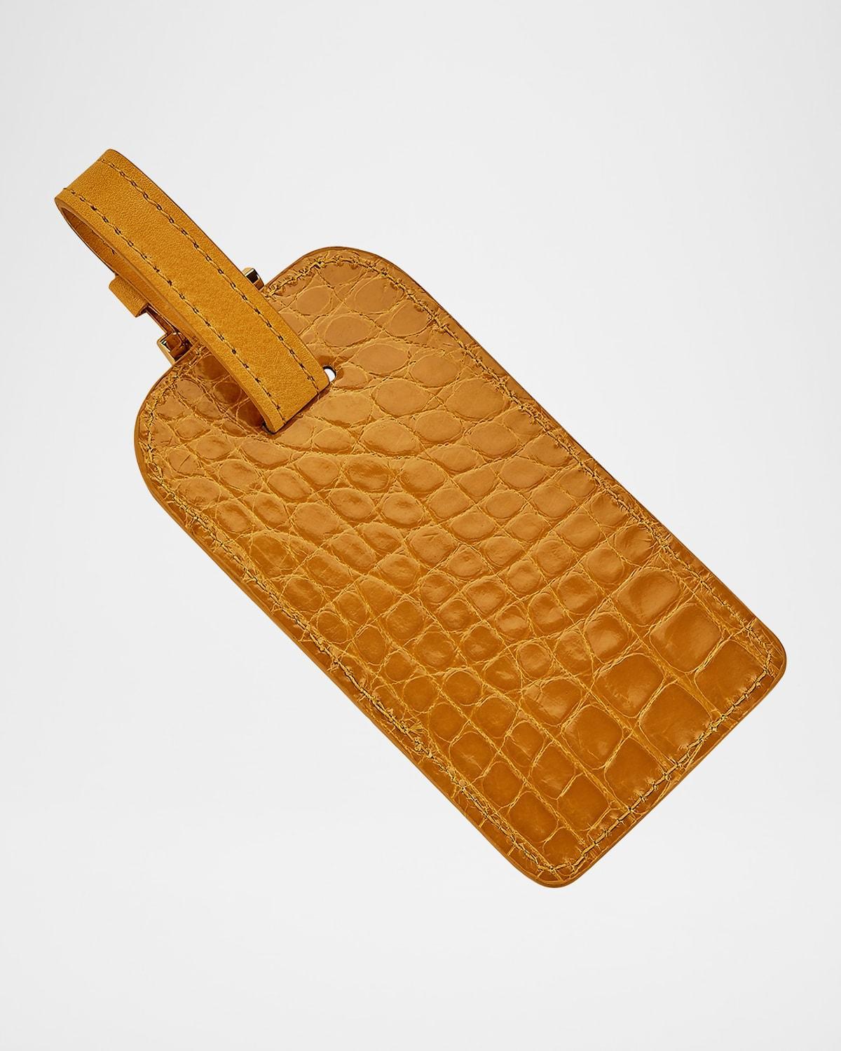 Mens Genuine Alligator Luggage Tag Product Image