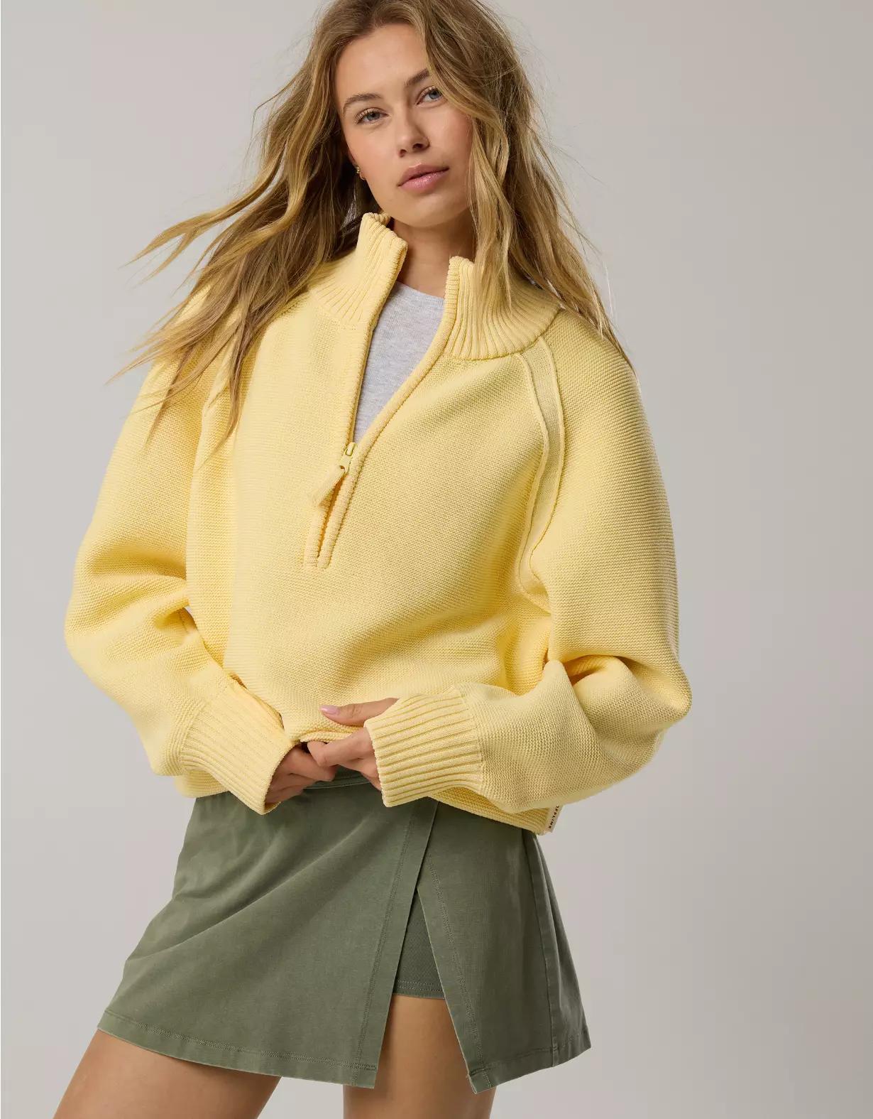 OFFLINE By Aerie Cool Down Quarter Zip Sweater Product Image