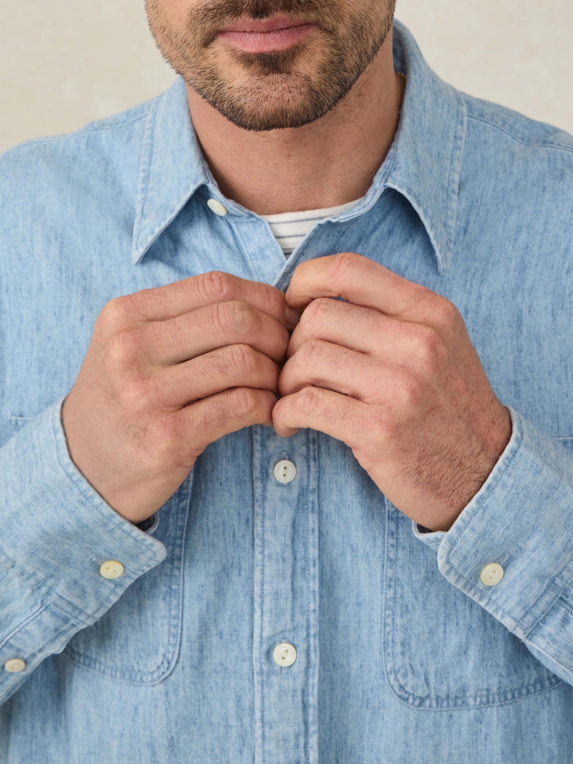 Tried & True Chambray Workshirt - Vintage Indigo Male Product Image