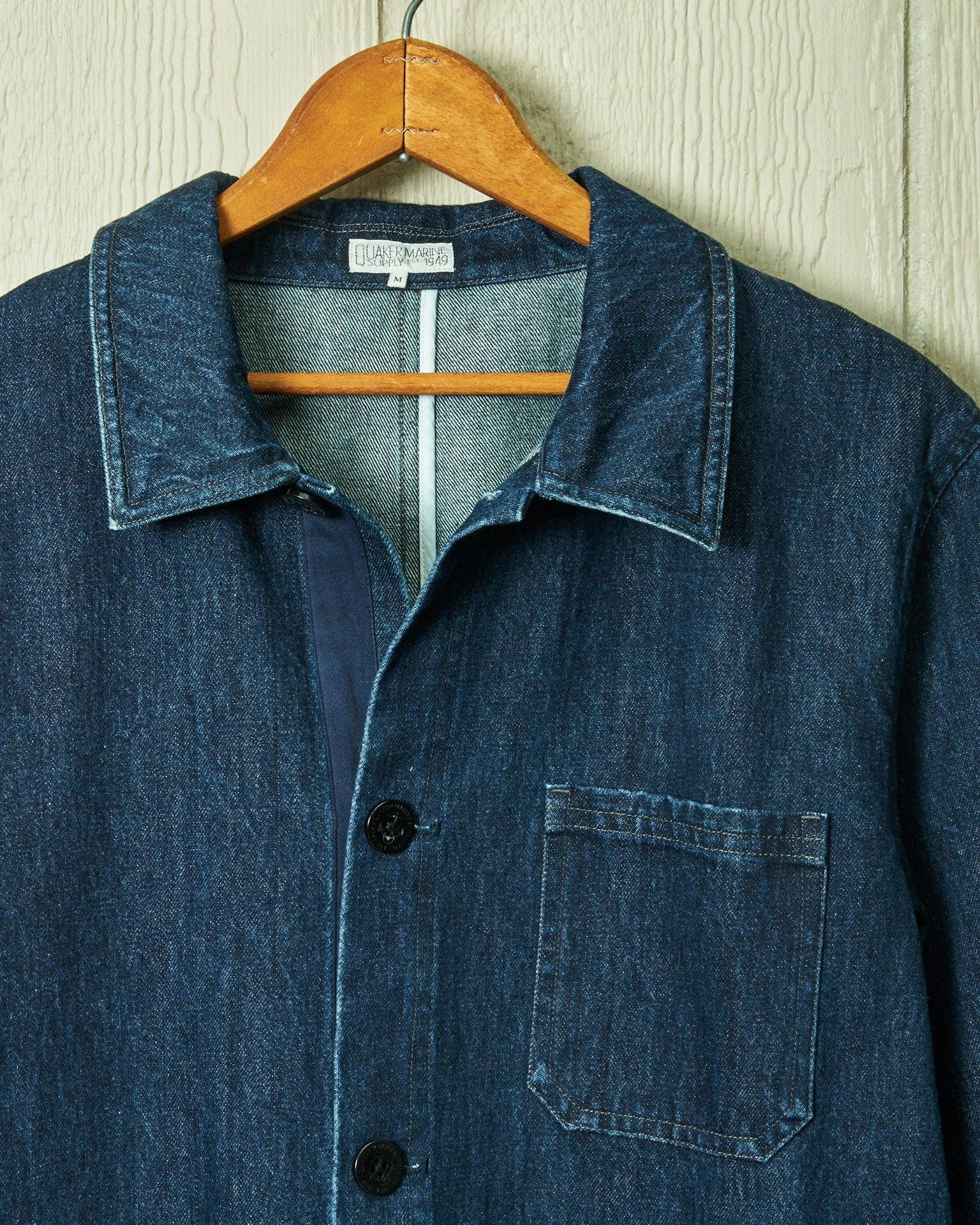 French Workman’s Jacket in Mid Wash Denim Product Image