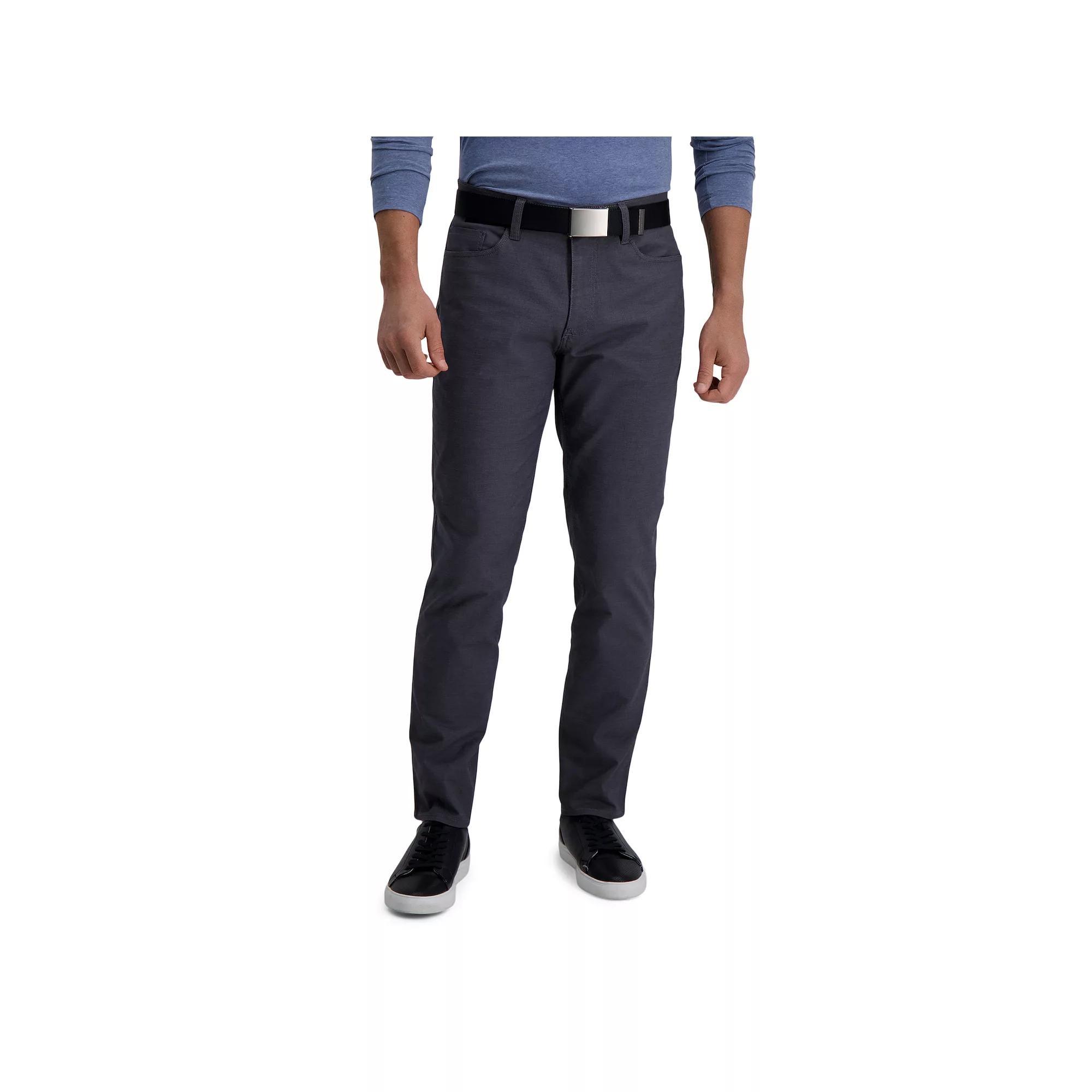 Mens Haggar The Active Series City Flex Performance Slim-Fit Pants Product Image