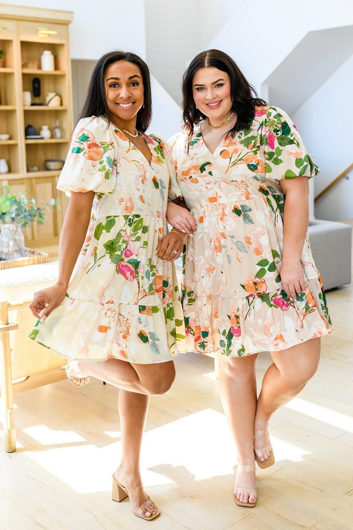 Life of the Party Floral Jumpsuit in Green Product Image