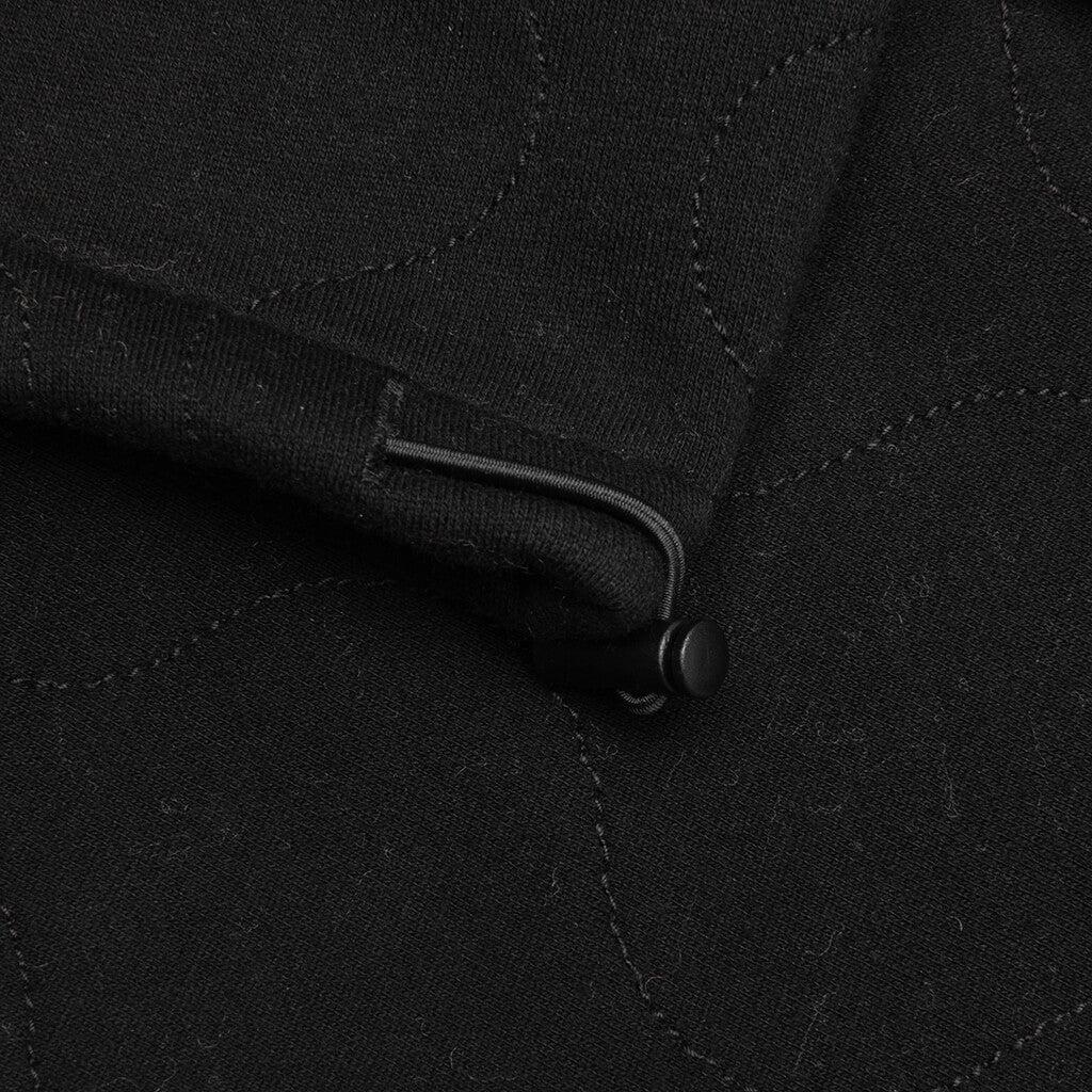 Wave Quilted Easy Pants - Black Male Product Image