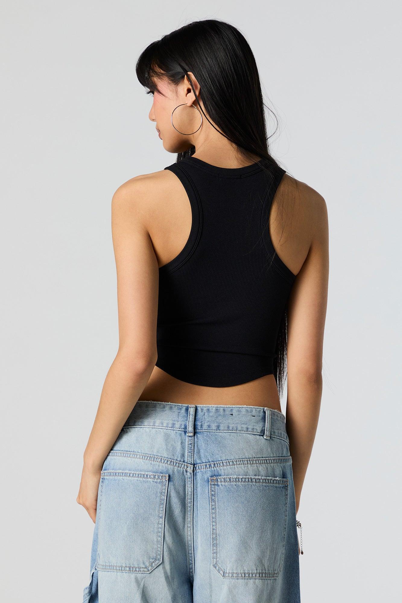 Seamless Ribbed Crop Tank Female Product Image