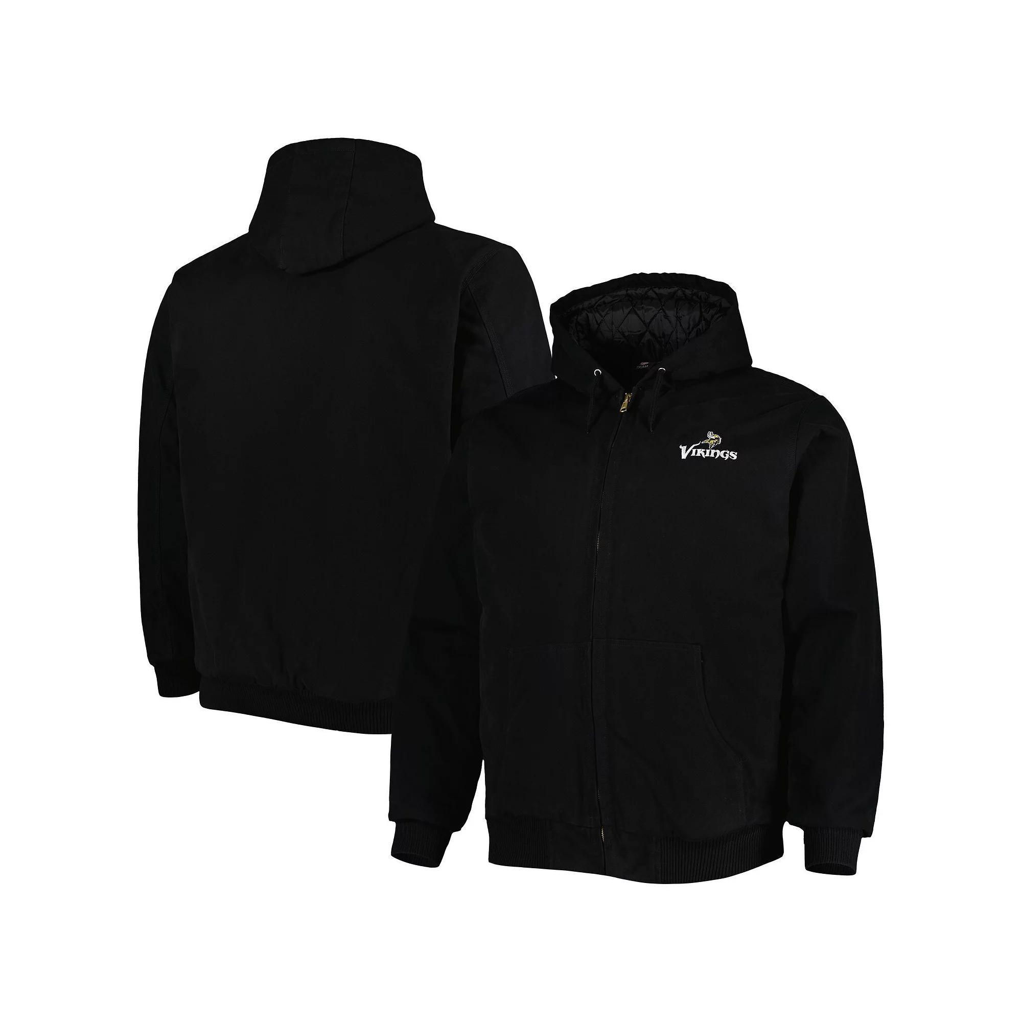 Mens Dunbrooke Atlanta Falcons Big & Tall Dakota Canvas Hoodie Full-Zip Jacket Product Image