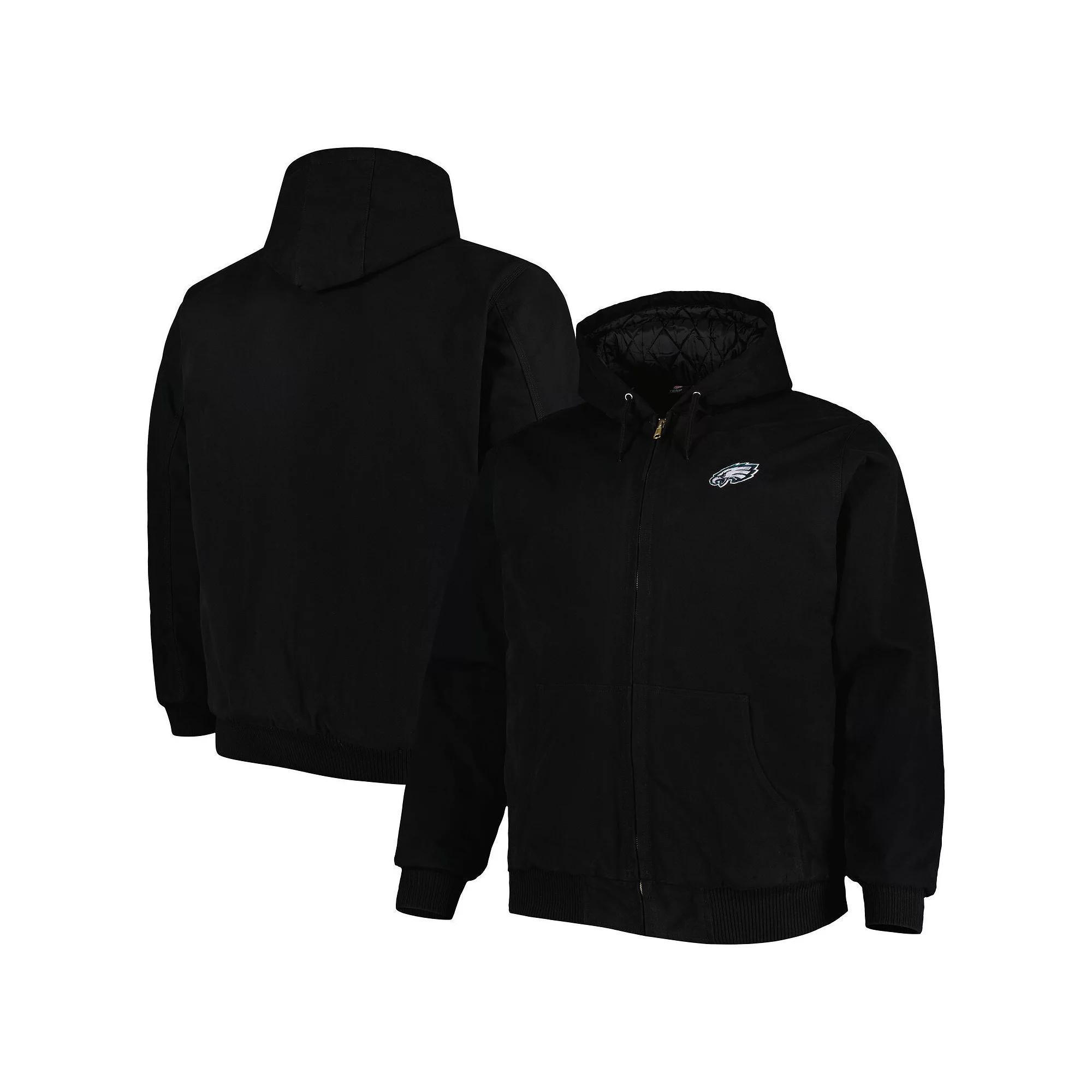 Mens Dunbrooke Philadelphia Eagles Big & Tall Dakota Canvas Hoodie Full-Zip Jacket Product Image