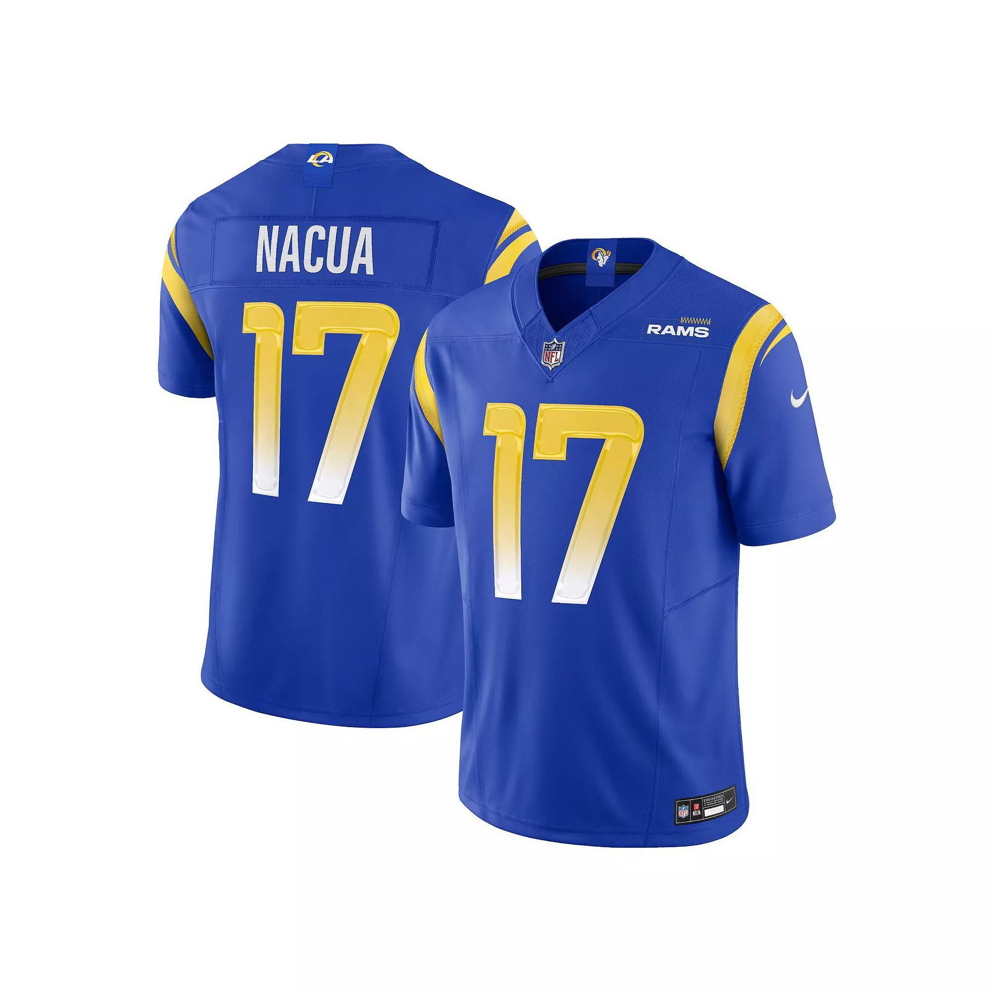 Men's Nike Puka Nacua Royal Los Angeles Rams Vapor F.U.S.E. Limited Jersey, Size: Medium, Blue Product Image