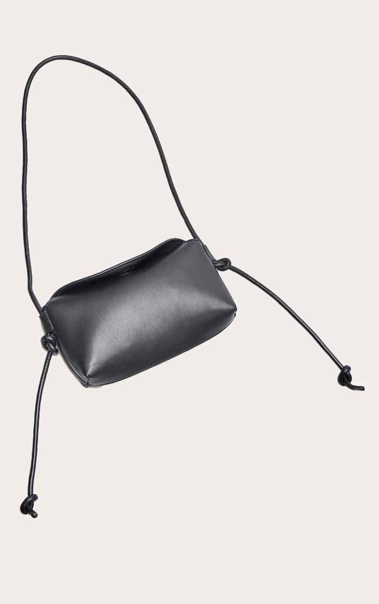 Black Soft PU Spaghetti Strap Cross Body Bag Product Image