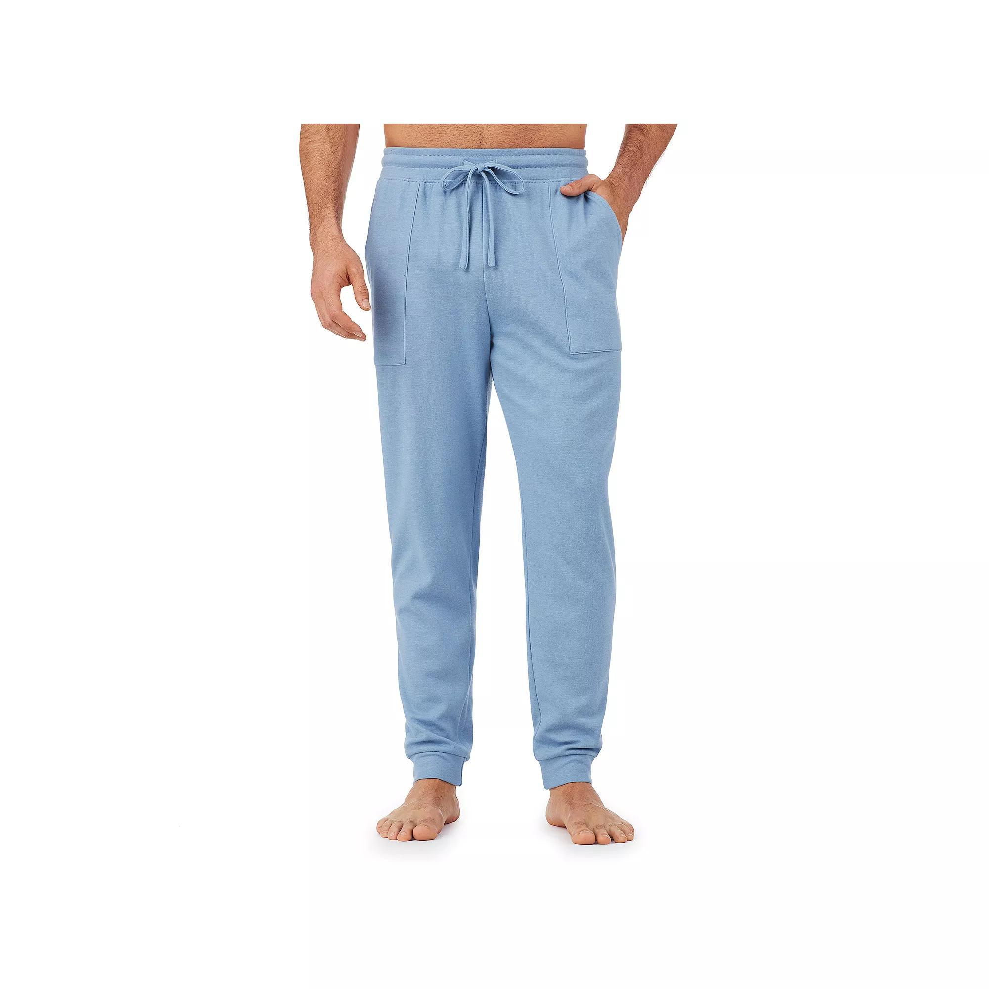 Mens Cuddl Duds Essentials Banded-Bottom Pajama Pants Blue Blue Product Image