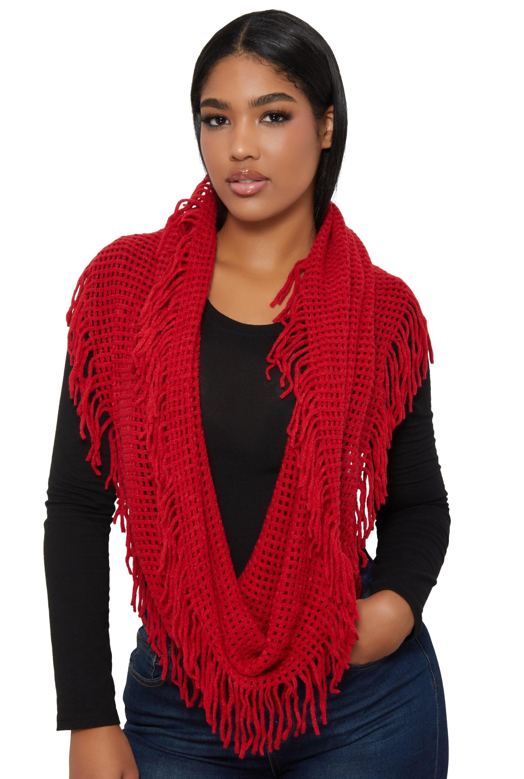 Fringe Infinity Scarf Female Product Image