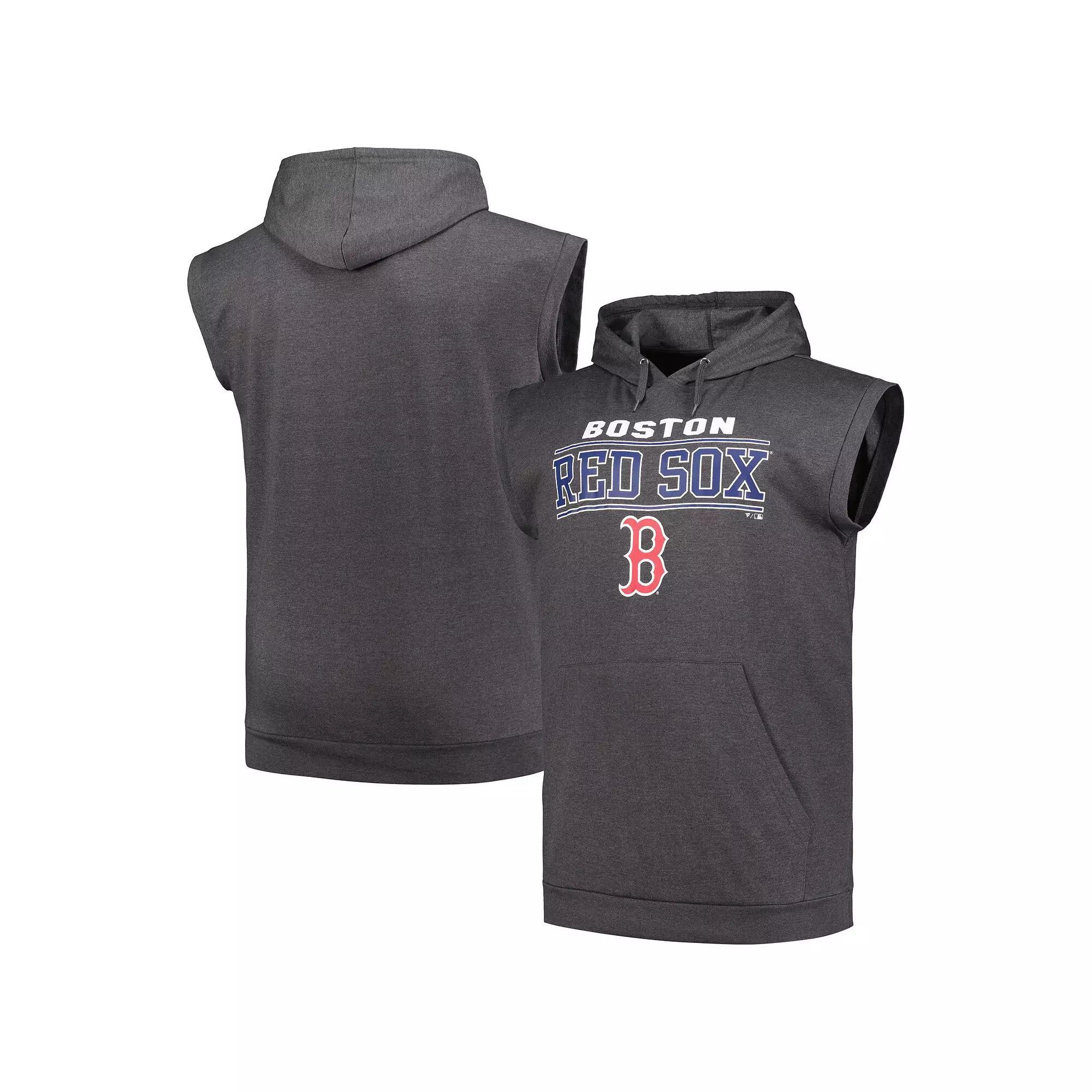Men's Profile Heather Charcoal Philadelphia Phillies Big & Tall Muscle Sleeveless Pullover Hoodie, Size: 2XLT Product Image