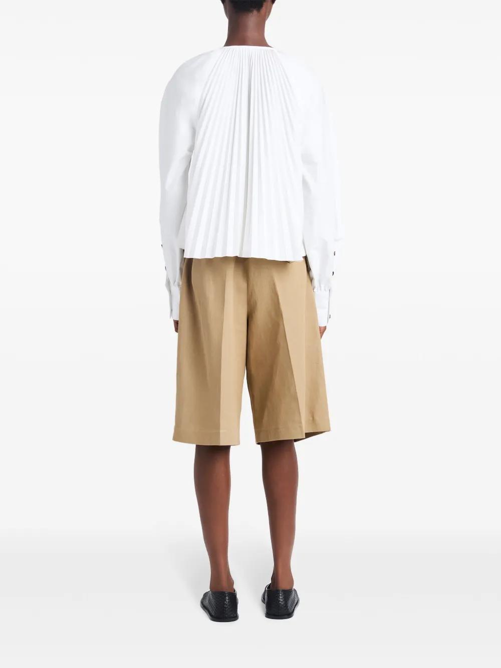 Monica pleat-detailing blouse  Product Image